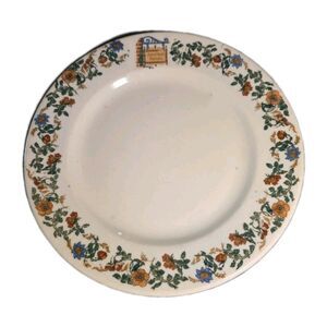 Lamberton Scammell American Hotels Plate 8.5" Floral Border